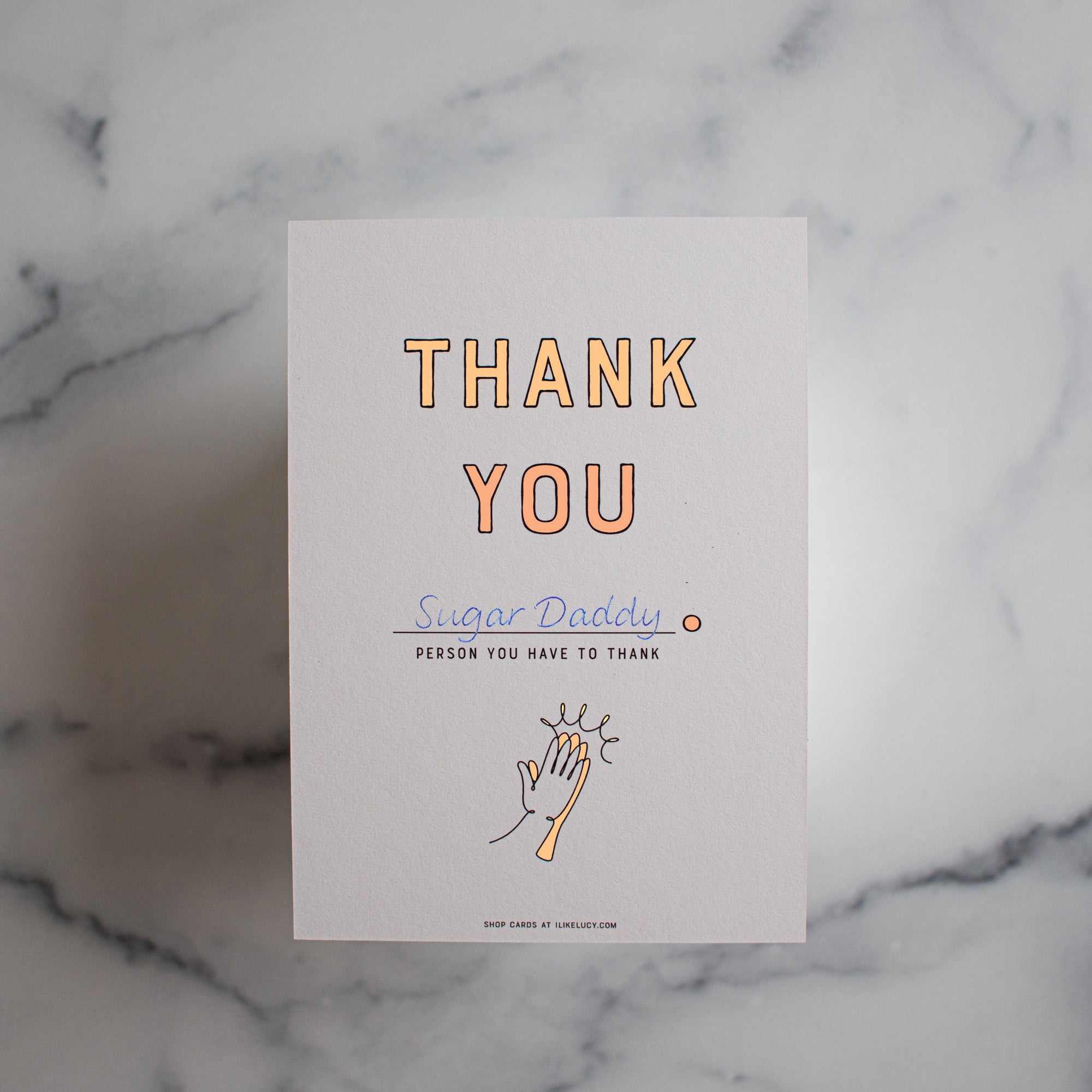 Thank You 'Kinda Blank' Greeting Card