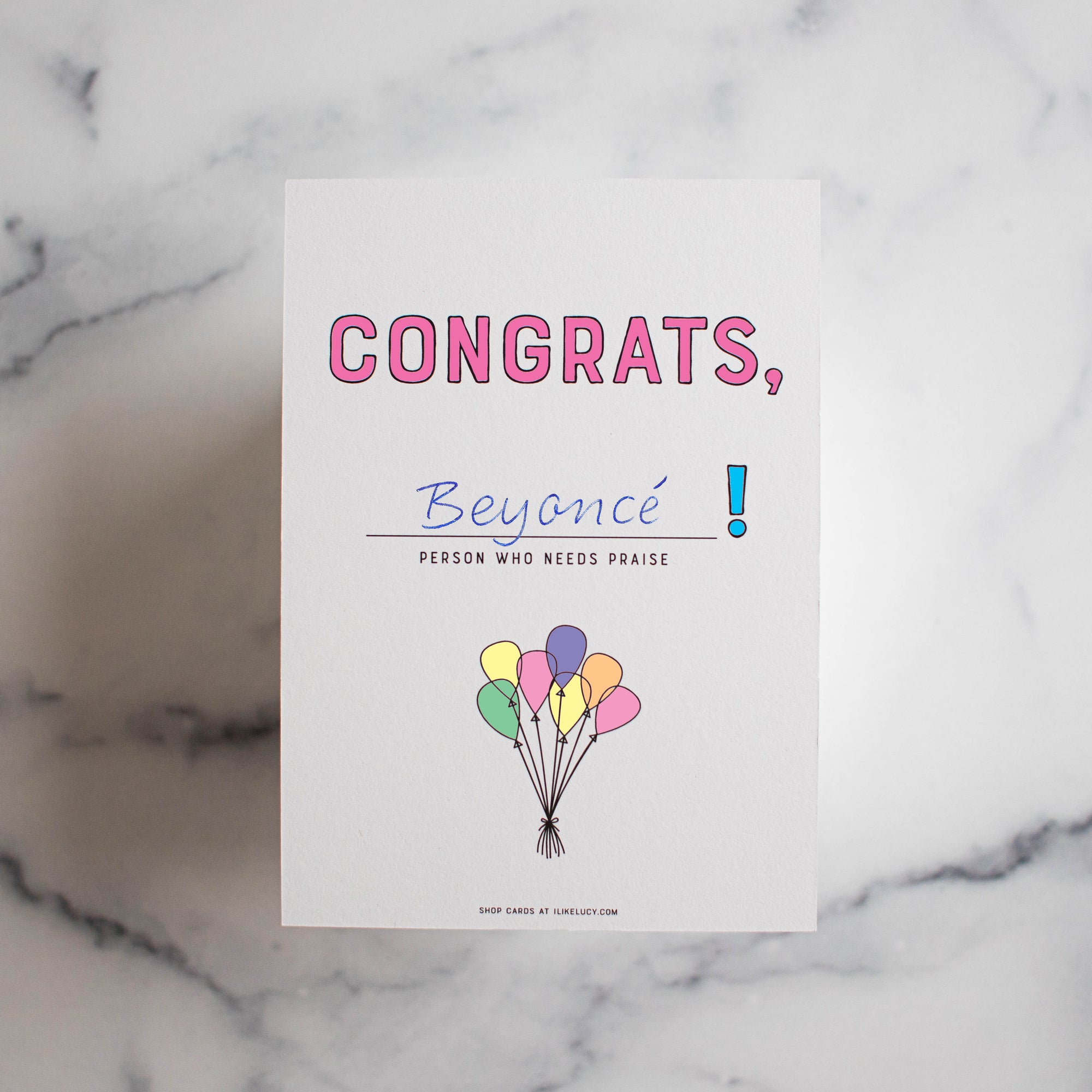 Congrats 'Kinda Blank' Greeting Card