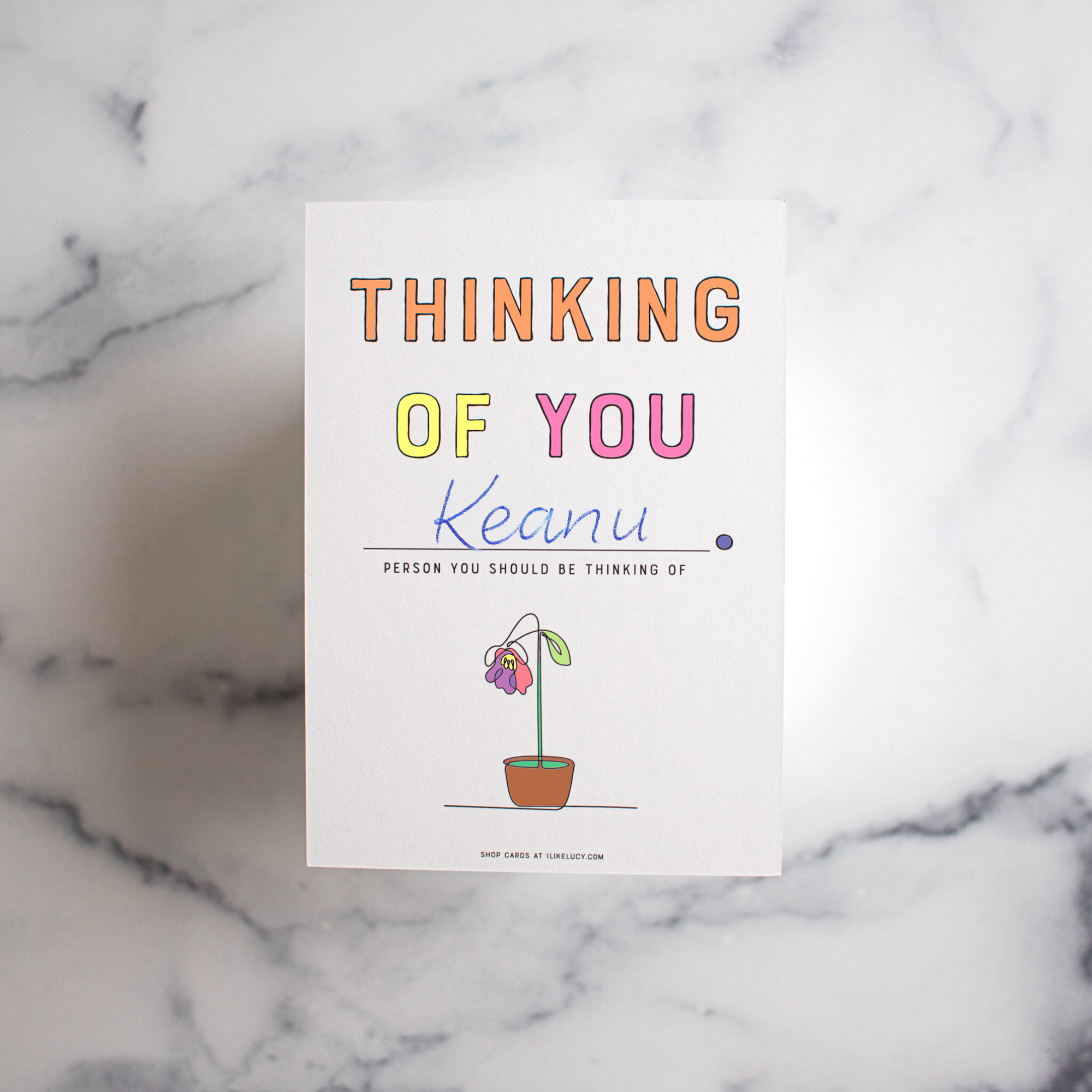 Thinking of You 'Kinda Blank' Greeting Card