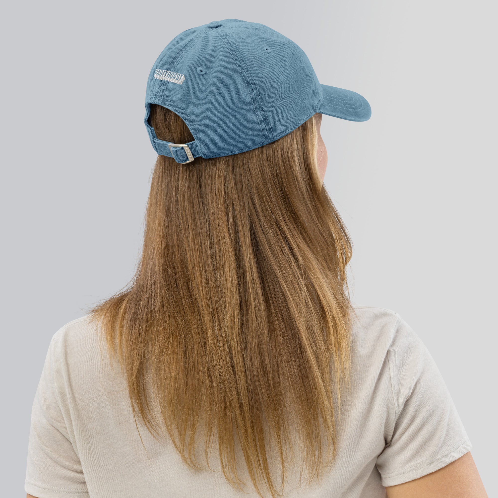 Not Mean, Just Spirited Denim Motto Hat