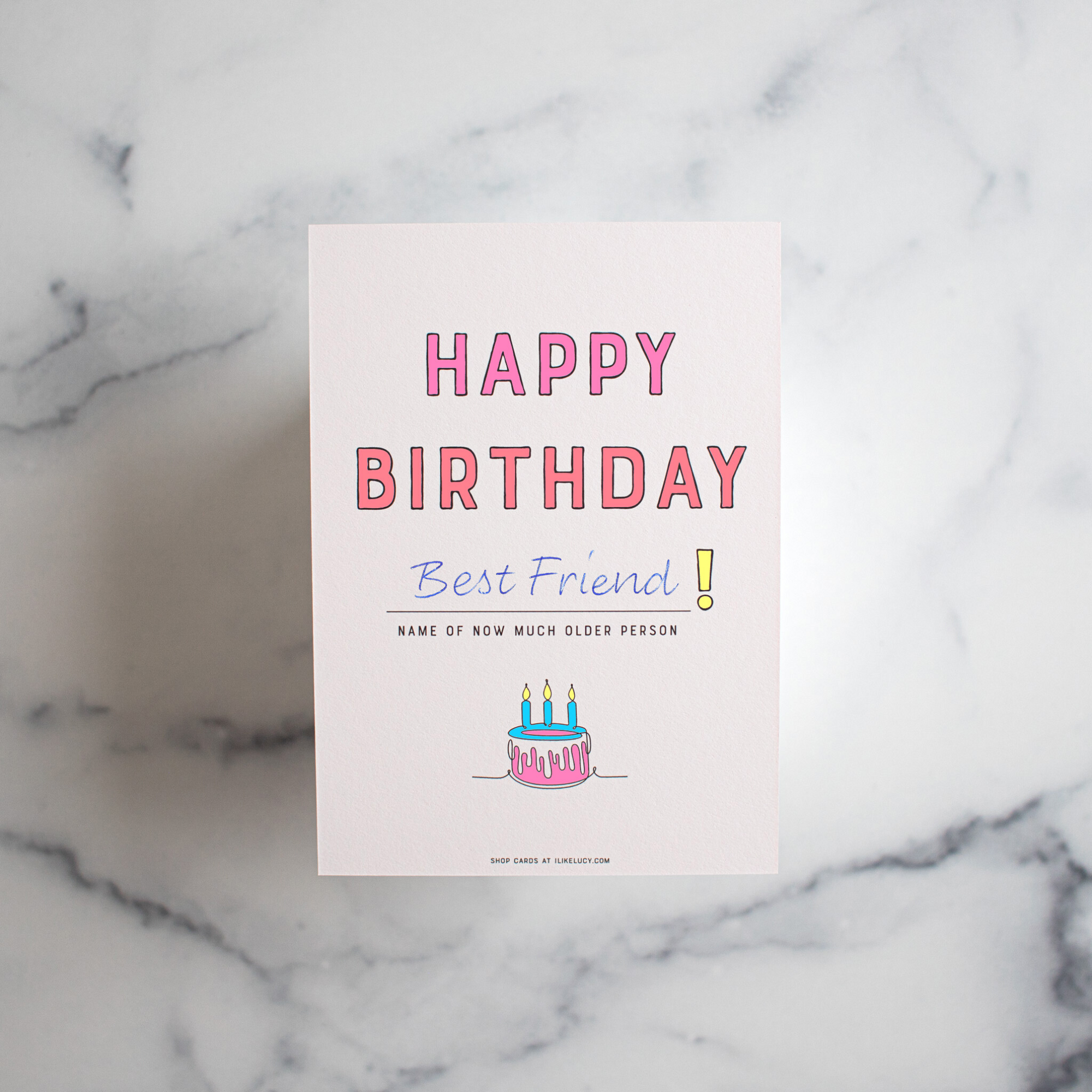 Happy Birthday 'Kinda Blank' Greeting Card