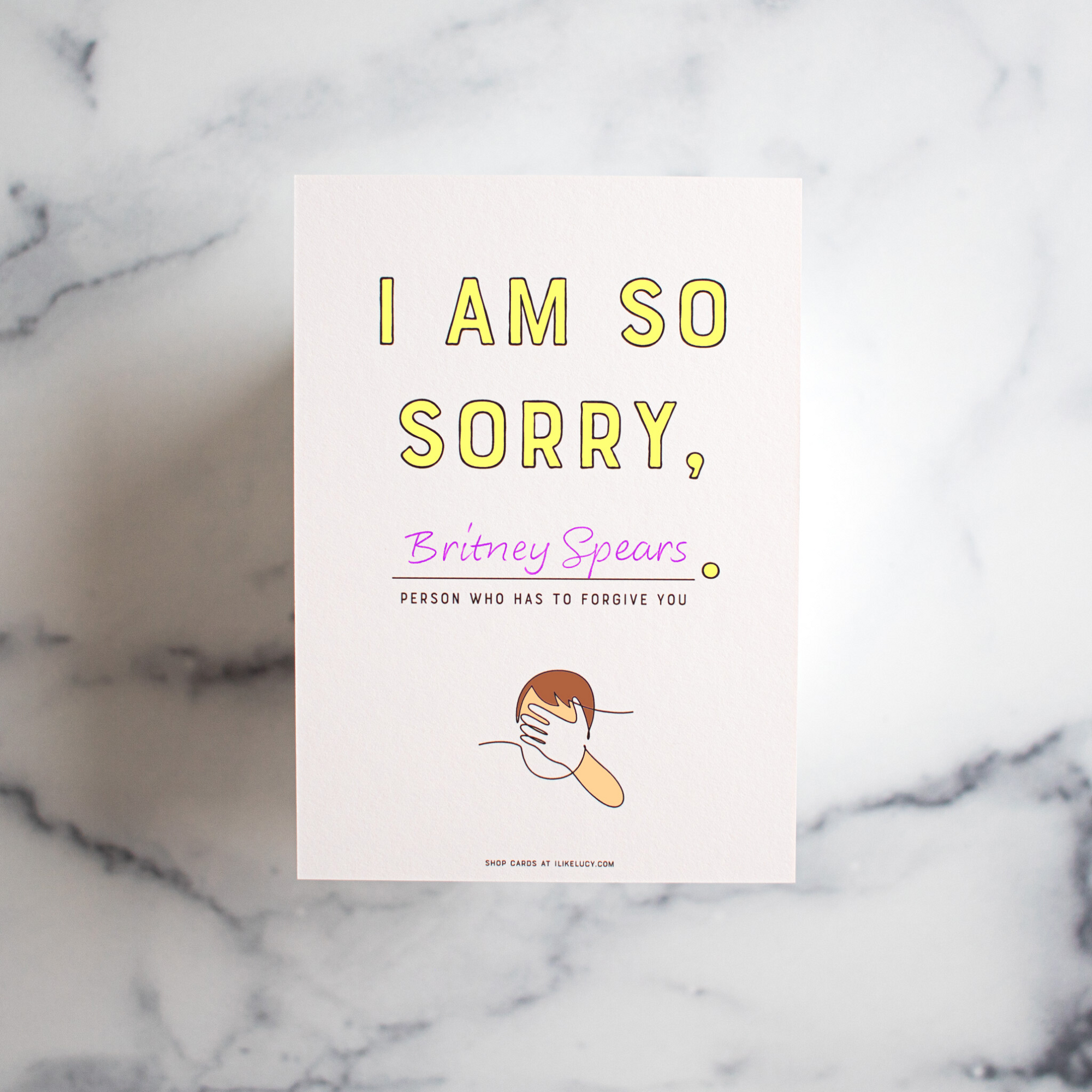 I Am So Sorry 'Kinda Blank' Greeting Card