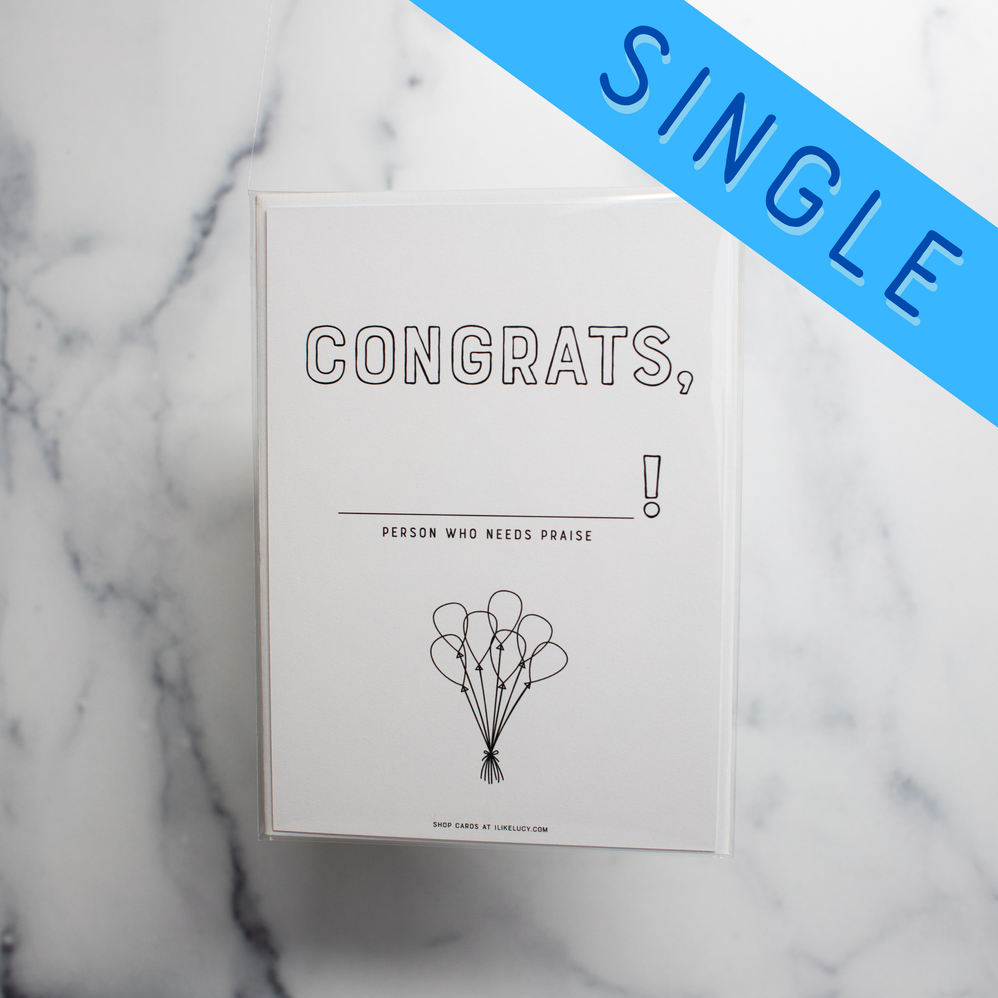 Congrats 'Kinda Blank' Greeting Card